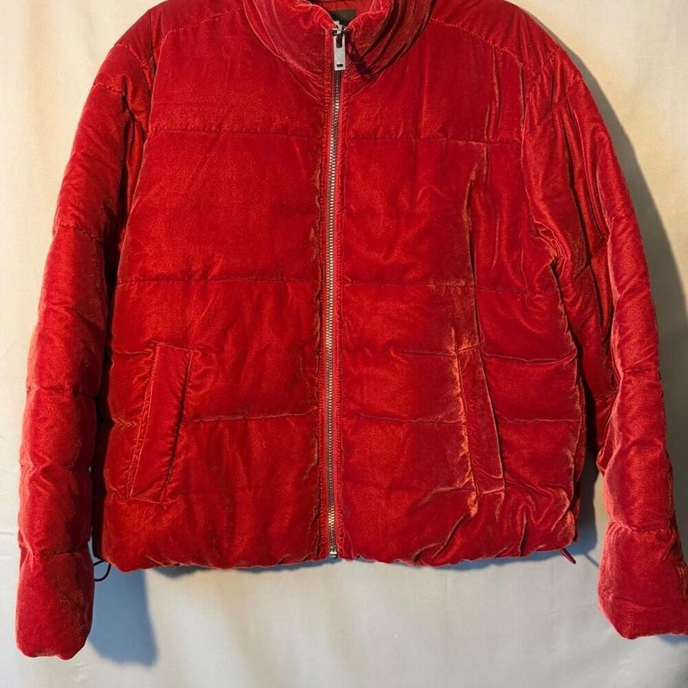 Vera Wang red velvet coat